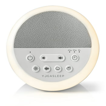 Yoleep Baby Nod White Noise Sound Machine with Dimmable Night Light, White