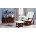 thumbnail image 4 of AFG Alice Glider and Ottoman with Pillow, Espresso Finish with Beige Cushions, 4 of 17