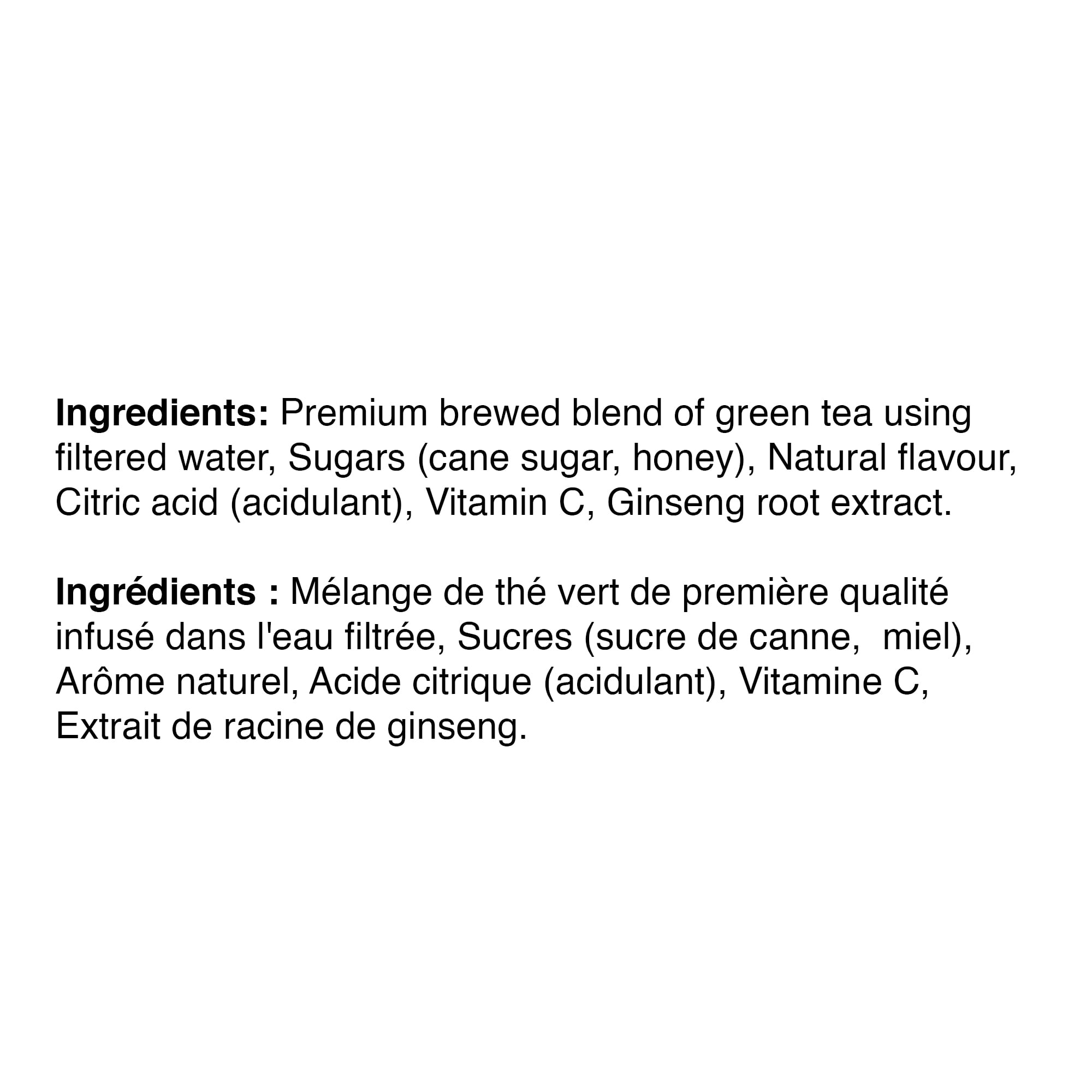 Arizona Premium Brewed Ginseng and Honey Green Tea, 8 x 200 ML