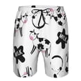 thumbnail image 4 of Disketp Men'S Swim Trunks Hawaiian Breathable Surf Beach Swimsuits Mesh Lining Beach Shorts With Pockets-Cute Cow And Milk Stains, 4 of 9