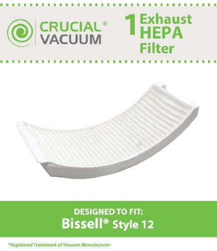 2031183 /& 2032120 Think Crucial Replacement for Bissell Style 12 Filter Kit w//Exhaust Inner /& Pre-Filters Compatible with Part # 2031402