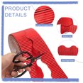 thumbnail image 3 of Uxcell 49.2ft Borde de Tablón de Anuncios, Borde Decorativo de Papel Corrugado en Olas, Decoración de Fiesta de Cumpleaños, Rojo Metálico, 3 of 7