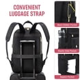 thumbnail image 4 of Mochila para portátil LOVEVOOK para mujer de 17,3" con puerto USB a prueba de agua, 4 of 9