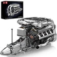 thumbnail image 1 of Kit de Modelo del Motor Mould King V8 Twin Turbo con Motor para Adultos, 1 of 7