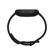 Fitbit Versa 3 Music 40.13 mm Aluminum Case with Black Watch Band, 1 Pack