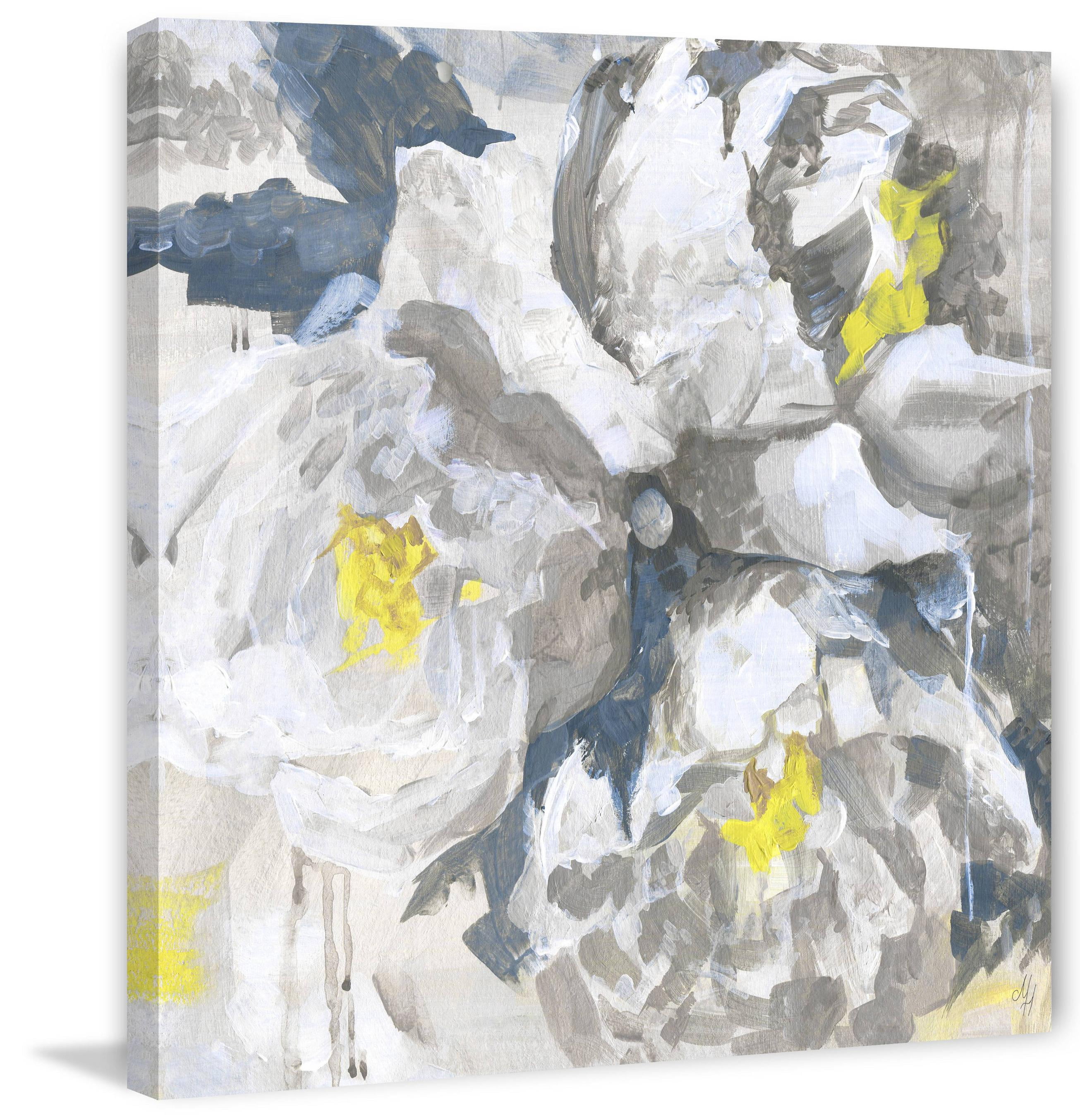 Marmont Hill White Peony IV Canvas Wall Art