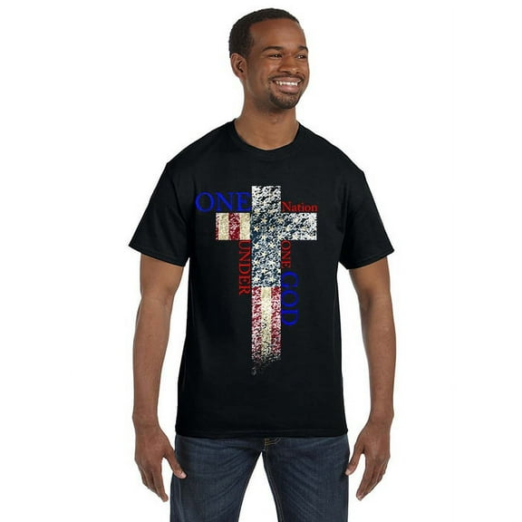 Christian One Nation Under God Cross T-Shirt