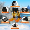 thumbnail image 2 of Heated Socks 5V/6000mAh Double Heating Wires Max. 14H, 4 Temperature Settings Rechargeable Electric Socks for Men Women, Machine Washable Warming Socks, Warmer for Soles, 2 of 8