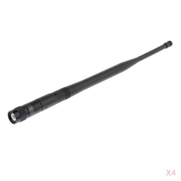 Antena de Micrófono Inalámbrico Sunnimix 4 Piezas Accesorio de Micrófono Negro