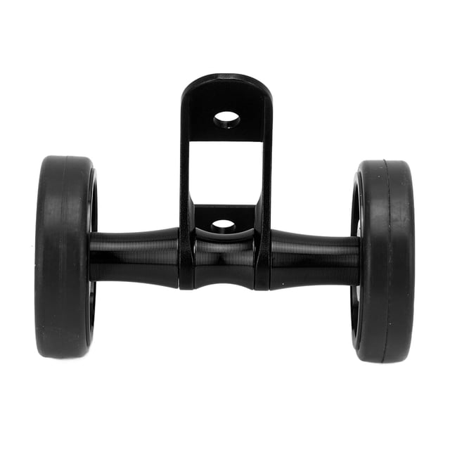 Folding Bicycle Rear Mudguard Wheel, Rubber Tire Bearing Axis Anode Color Bicycle Mudguard Easywheel For Bike Accessories Black