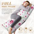 thumbnail image 3 of Yiaed Body Pillow Cover, Ultra Soft Microfiber Pillowcases, Breathable Long Pillow Case, Envelope Closure-Lilies Flowers (20x54 inch)（Pillow core not included）, 3 of 5