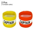 thumbnail image 3 of Unique Bargains Captain's Armband Elastic Arm Band for Soccer Training Red Yellow, 3 of 5