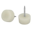 thumbnail image 2 of Furniture Legs Feet Plastic Nail-on Slider Tack Glides Protector 18mm Dia 10Pcs, 2 of 4