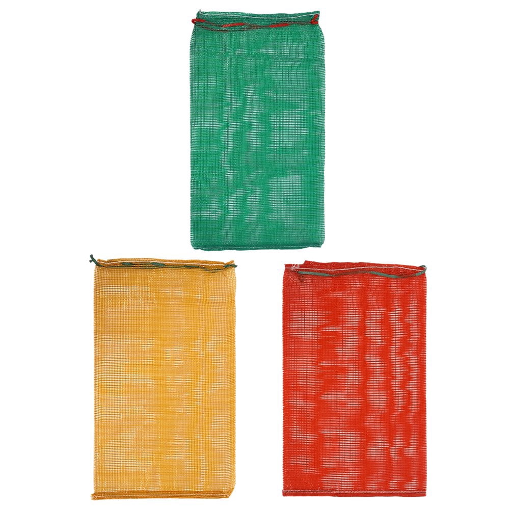 Vjnyvs 20Pcs Extra Large Reusable Produce Mesh Bag, Ventilated Storage Sack Vegetable Net Bags Onion Storage Bag Drawstring For Garden Produce Potato Storage