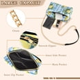thumbnail image 3 of FORMRS Women Crossbody Purse with Chain Strap Vegan Leather Shoulder Handbag, Cartoon Plaid Lemon, 3 of 7