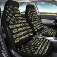thumbnail image 3 of POLERO Protective Interior Protectors for Automobile Polyester Elastic Car Front Seat Cover Protector, Camouflage USA Flag Pattern, 3 of 12