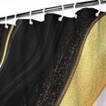thumbnail image 3 of Black White Gold Marble Pattern Shower Curtain 84"x72" ,Bathroom Decorative Shower Curtains Set with 12 Hooks,Modern Waterproof Washable Shower Curtain, 3 of 6