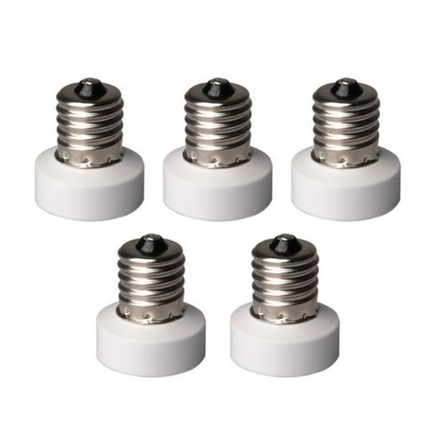 Adamax Intermediate to Candelabra Light Bulb Socket Adapter, 5Pack