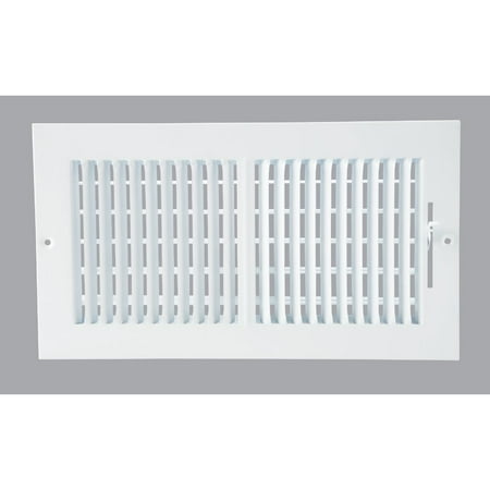 

1PK Home Impressions White Steel 7.76 In. Wall Register