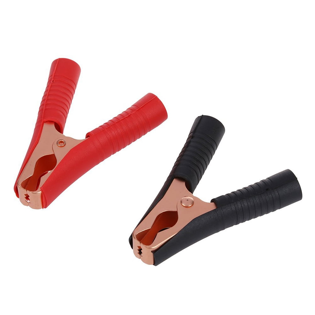 8Pcs 50A Car Insulated Alligator Clips Battery Clamps Crocodile Clip Red+Black 