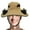 Khaki, variant on Fan Hat Upf50 Wide Brim Solar Fan Portable Bucket Breathable Headwear Cooling for Men Women Beach Outdoor Travel Hiking Fishing Camping Birthday