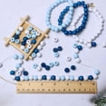 thumbnail image 2 of Perlas de madera TOP HUNTER, 450 unidades, 10 mm, pintadas en azul y blanco, 2 of 6
