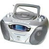 jWIN CD/Radio/Cassette Boombox, Silver