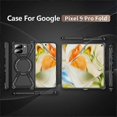 thumbnail image 5 of Compatible For Google Pixel 9 Pro Fold 5g Bumper Cases Borderless Metal Frame Cover Compatible With Magsafe Kickstand, 5 of 5