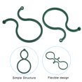 thumbnail image 4 of Unique Bargains Plant Clips, Plant Twist Clip Ties Plant Support Clips 2.4 x 1.6', Green 100 Pack, 4 of 5