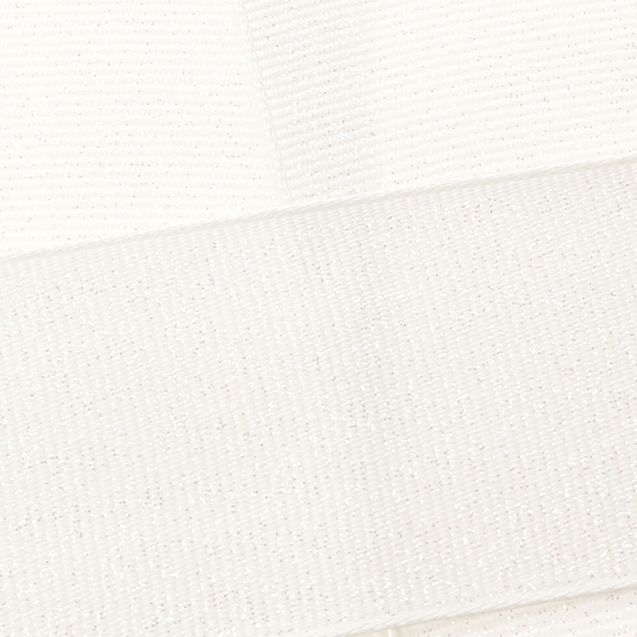HBC 1.5" Dazzle Glitter Grosgrain Ribbon White 100 Yard