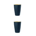 thumbnail image 4 of Bearachild Taza roscada de doble capa, tazas de portátiles, soporte de dibujos animados reutilizable con personalidad, suministros para el Azul oscuro 301-400ml 2piezas, 4 of 6
