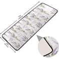thumbnail image 2 of SKYSONIC 2X6 Feet Lavender Flowers Runner Rug with Rubber Backing, Summer Non Slip Entryway Rug Runner Washable Soft Area Rug Carpet for Hallway Bedroom Kitchen Decor, 2 of 6