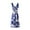 Blue, variant on Fesfesfes Spring Dresses for Women Tube Top Straped Dress Casual Boho Floral Print Sleeveless Dresses Ruffle Knee Length Beach Dress