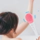 thumbnail image 4 of Cepillo corporal vibrador para exfoliación y masaje - Cepillo de ducha USB recargable con 3 velocidades, mango largo, cerdas de silicona azul cielo, 9x43cm, 4 of 7