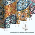 thumbnail image 6 of Multicolor Ethnic Floral Pattern Shower Curtain 72"x72" ,Bathroom Decorative Shower Curtains Set with 12 Hooks,Modern Waterproof Washable Shower Curtain, 6 of 6