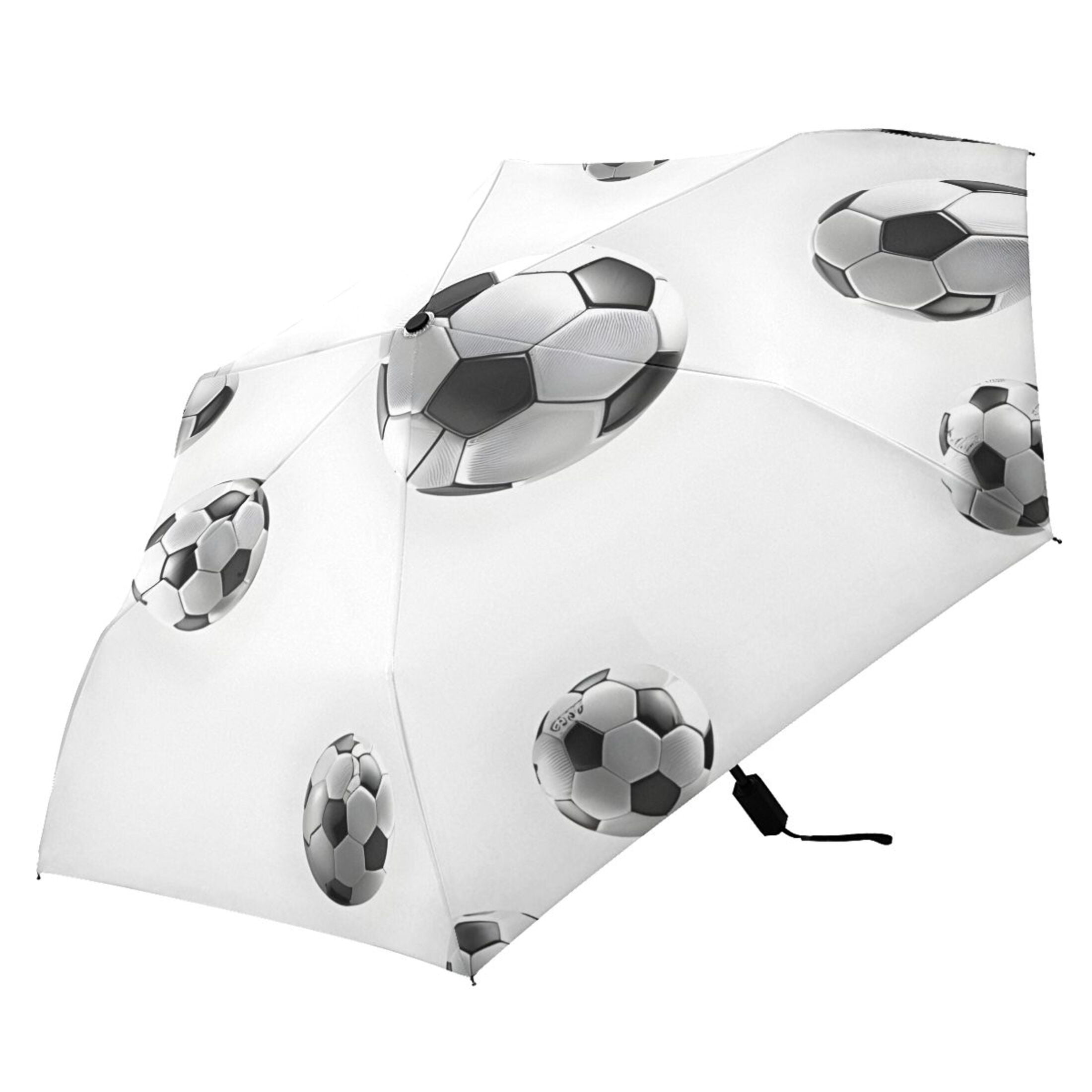 ALAZA Soccer Football UPF 50+ Compact Folding Umbrella for Rain Travel Umbrella Packable