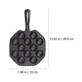 thumbnail image 2 of unbranded 1Ud Sartén De Cocina De Hierro Fundido Negro Antiadherente Con Ergonómico, 2 of 8