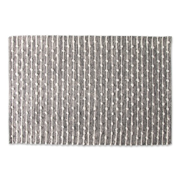 Mineral Gray Recycled Cotton Loop Rug