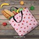 thumbnail image 5 of Fotbe Strawberry Floral Bolsa Tote con Estampado para Mujer, Bolsos con Cremallera, Bolsa de Hombro Casual de Gran Capacidad con Bolsillos Internos, 5 of 7