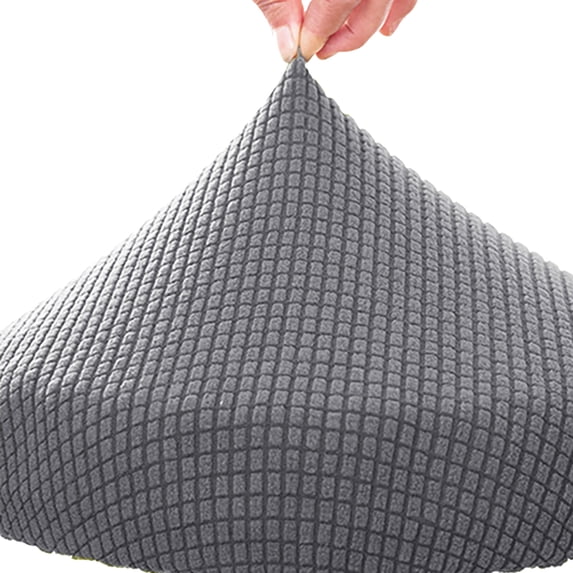 Opolski Chair Slipcover Elastic Stretchable Polyester Round Washable Stool Cushion for Home