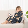 thumbnail image 4 of Goldendoodle Dog Blanket Hoodies for Kids 6-13YR Oversize Wearable Blanket Hoodies for Boys Girls Teens, 4 of 7