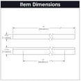 thumbnail image 5 of Hickory Hardware Hh076266 Streamline 12" (305Mm) Center To Center Sleek Modern Solid, 5 of 6