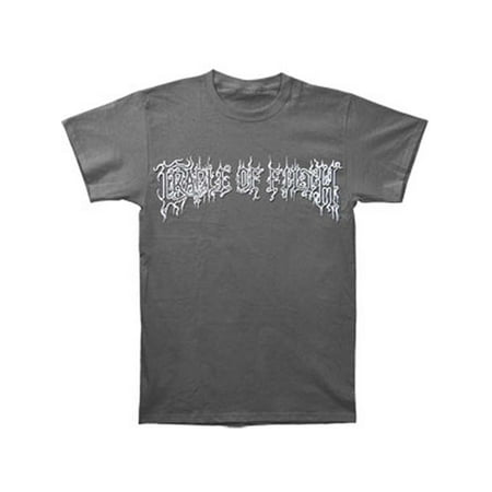 Cradle Of Filth Men's  Logo T-shirt Grey (Best Of Cradle Of Filth)