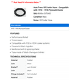 thumbnail image 2 of Auto Trans Oil Cooler Hose - Compatible with 1970 - 1976 Plymouth Duster 1971 1972 1973 1974 1975, 2 of 2