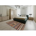 thumbnail image 5 of Ahgly Company Machine Washable Indoor Rectangle Abstract Vermilion Red Area Rugs, 2' x 4', 5 of 7