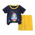 thumbnail image 1 of Ensemble de Pyjama pour Bébé Garçon, Chandail à Enfiler à Col Rond, Doux, Classique, Ensemble de Pyjama, Pyjama pour Tout-Petit Garçon 6-12 Mois, Vêtements pour Enfants, 1 of 2