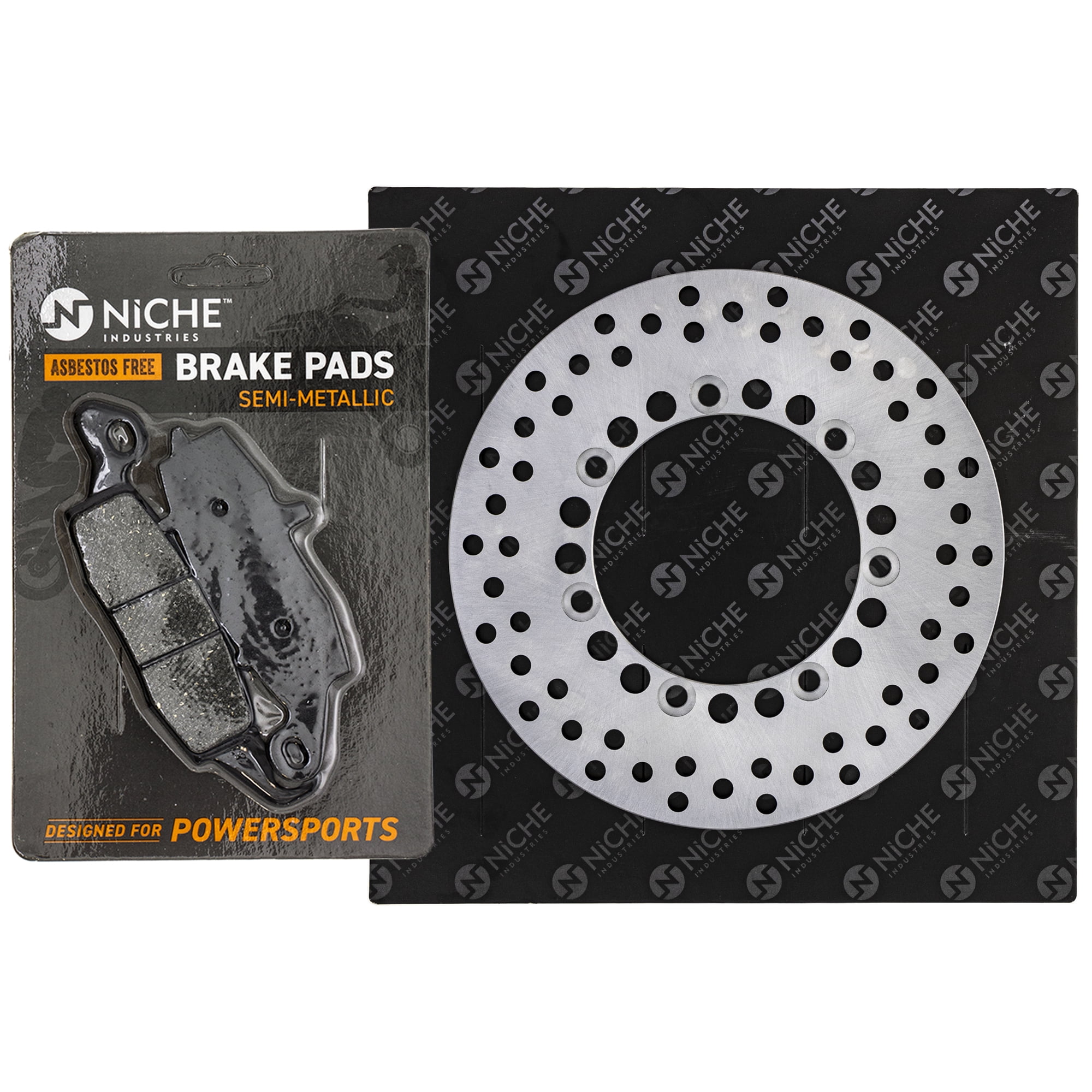 Niche Front Rear Brake Rotor Set for Kawasaki Mule Pro FXT FX FXR