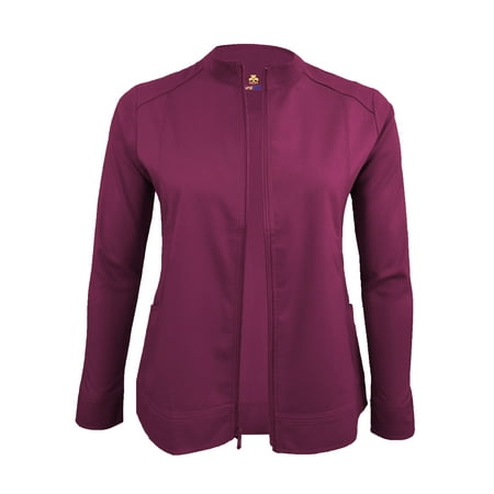 

NATURAL UNIFORMS WOMENS SOFT STRETCH SCRUB JACKET AND WARM UP JACKET