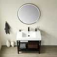 thumbnail image 3 of Miseno Mv702836 Ablitas 36" Free Standing Single Basin Vanity Set - Matte Black / Gray, 3 of 7