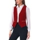 thumbnail image 4 of CHALECO DE VELVET INSPIRADOR CHIC PARA MUJER, SIN MANGAS, ESTILO RETRO, BLAZER STEAMPUNK, VESTIDO ELEGANTE, COLOR ROJO, 4 of 5